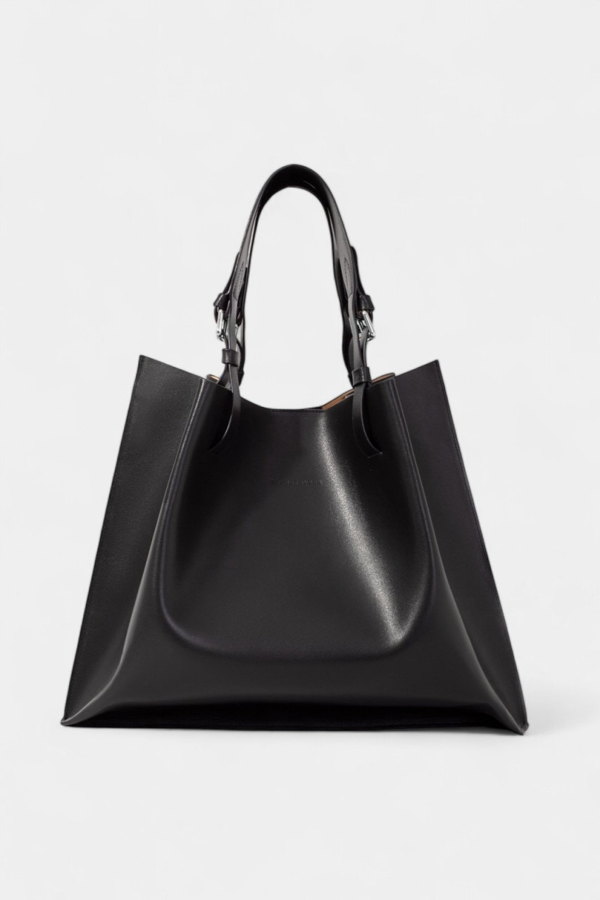 Черный шопер R-bag Kachorovska (серебряная фурнитура)