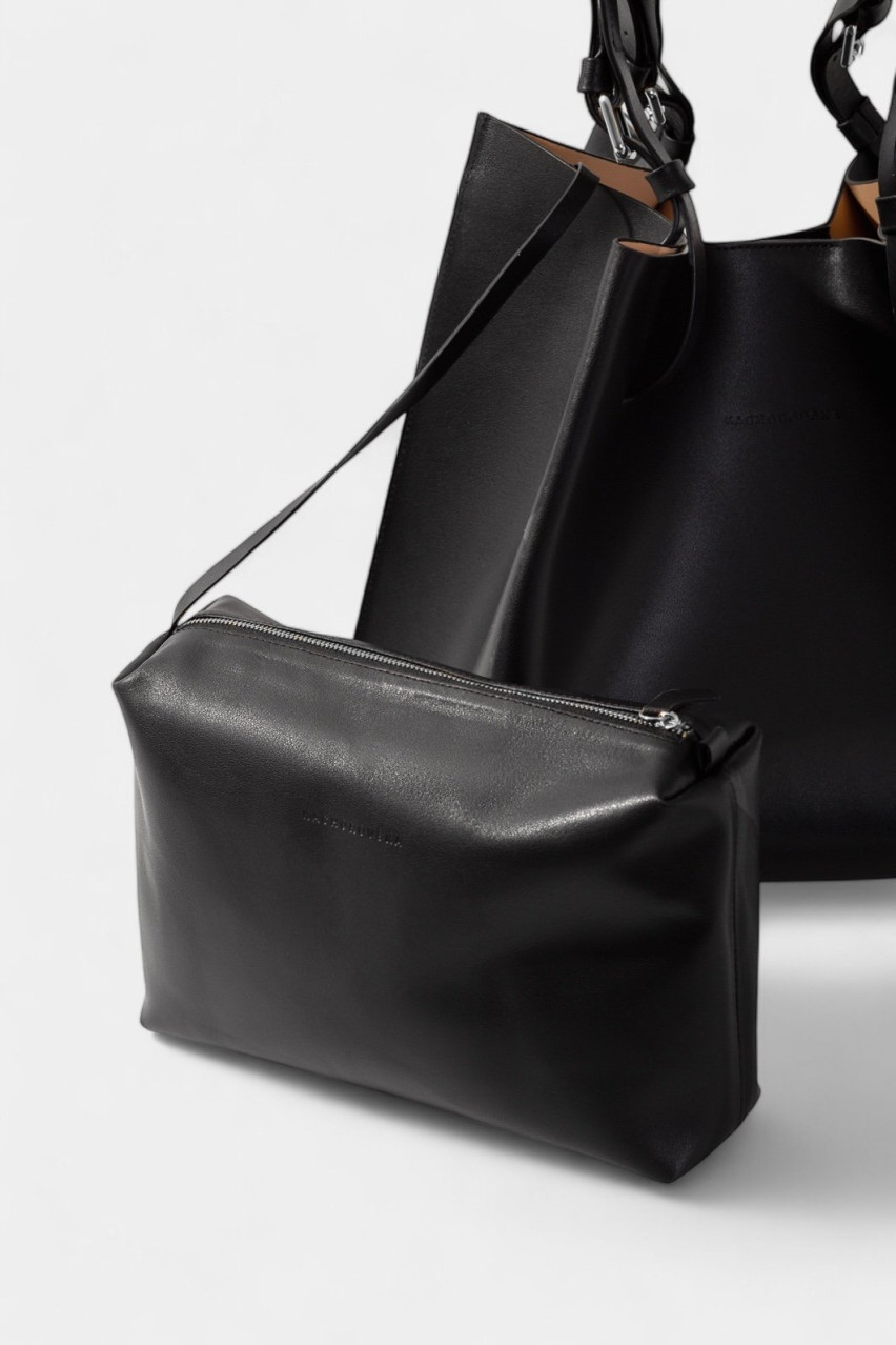 Черный шопер R-bag Kachorovska (серебряная фурнитура)