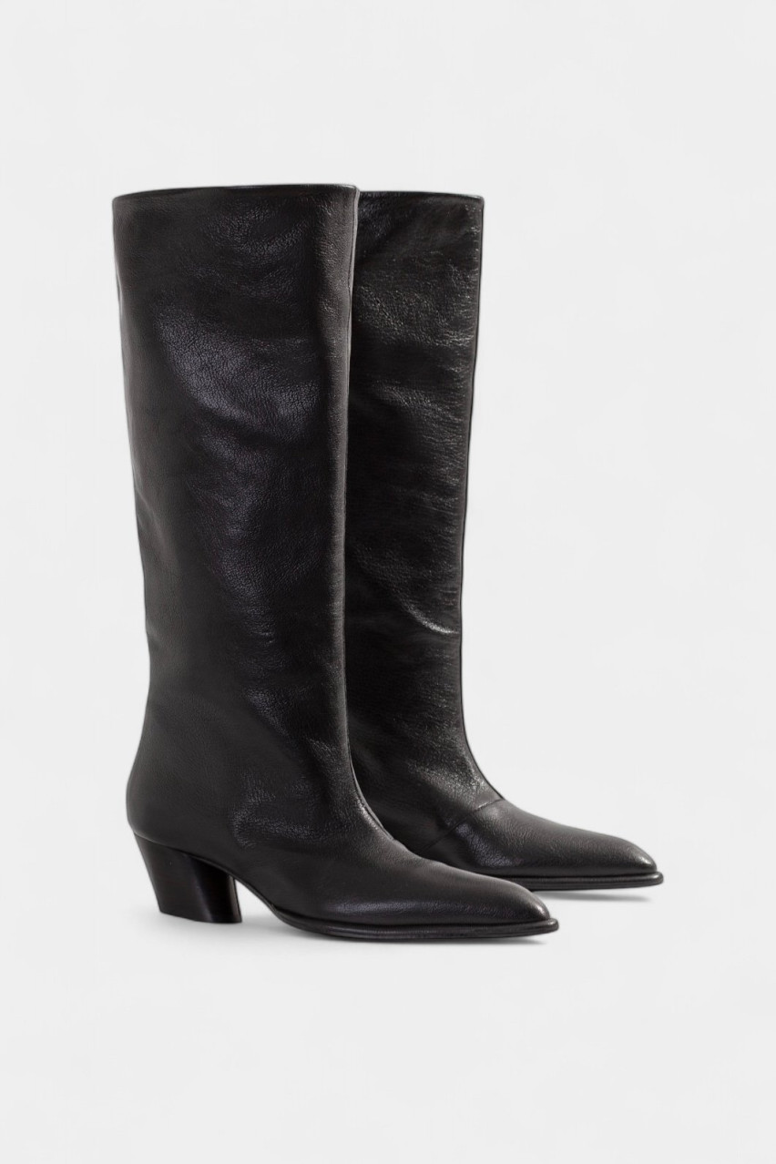 Чорні чоботи Rosalia B2244847001 Kachorovska (блискуча шкіра)