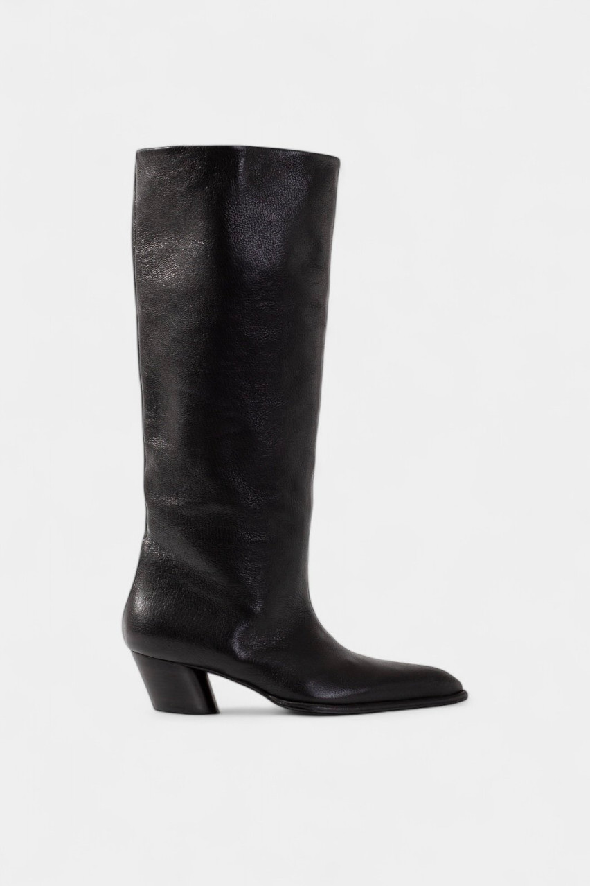 Чорні чоботи Rosalia B2244847001 Kachorovska (блискуча шкіра)