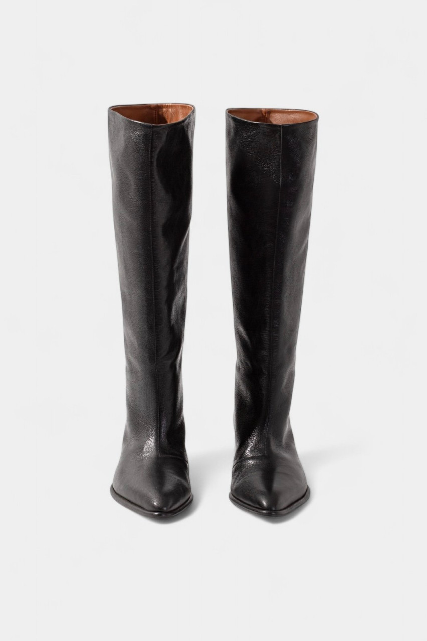 Чорні чоботи Rosalia B2244847001 Kachorovska (блискуча шкіра)