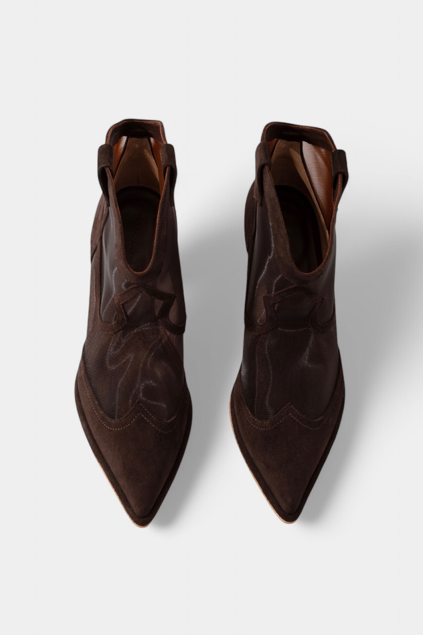 Коричневые ковбойки Cherilyn с сеткой BO8324002 Z0053 Kachorovska