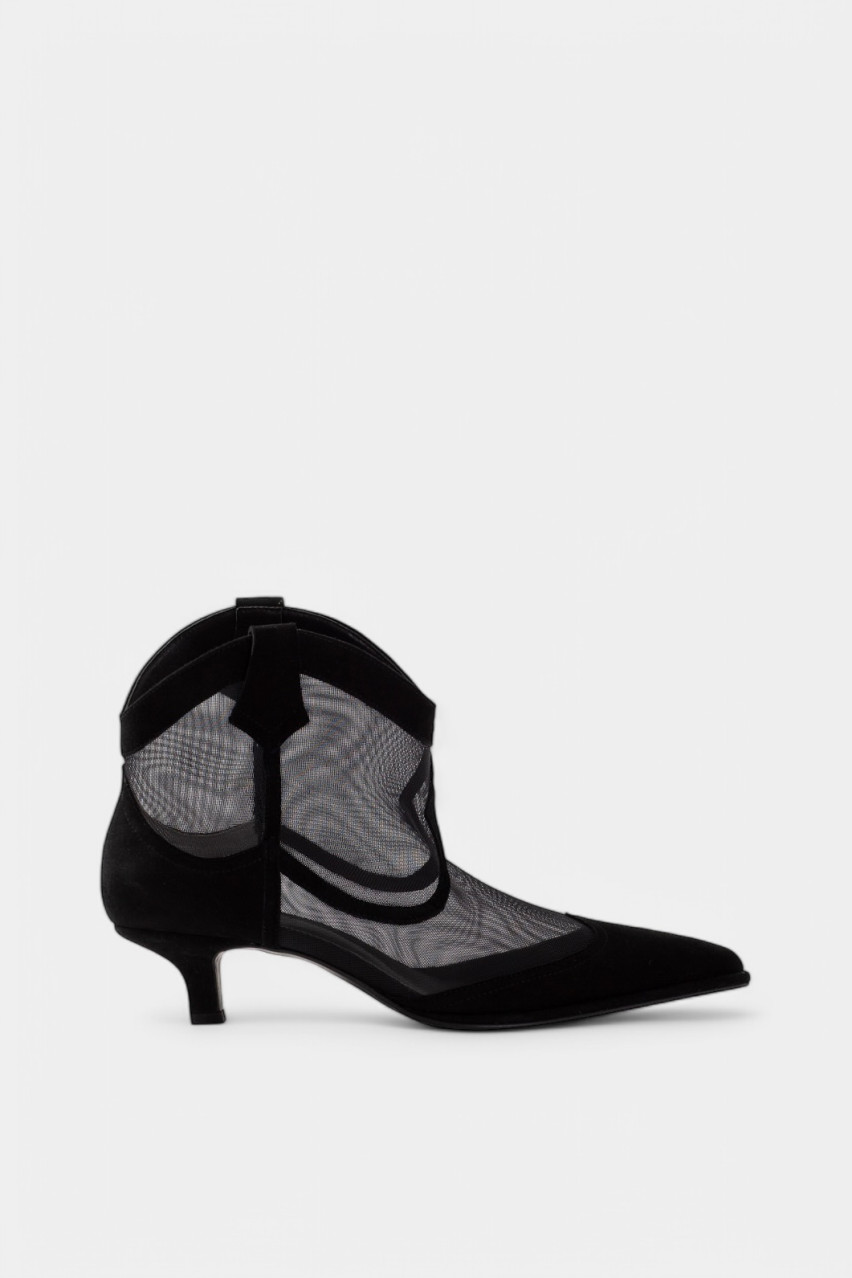 Черные ковбойки Cherilyn с сеткой BO8324002 Z0258 Kachorovska