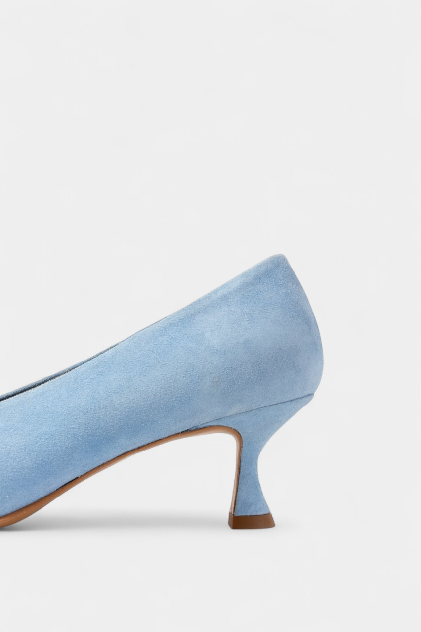 Голубые замшевые туфли Nellie P9212012 Z0252 Kachorovska (замша)