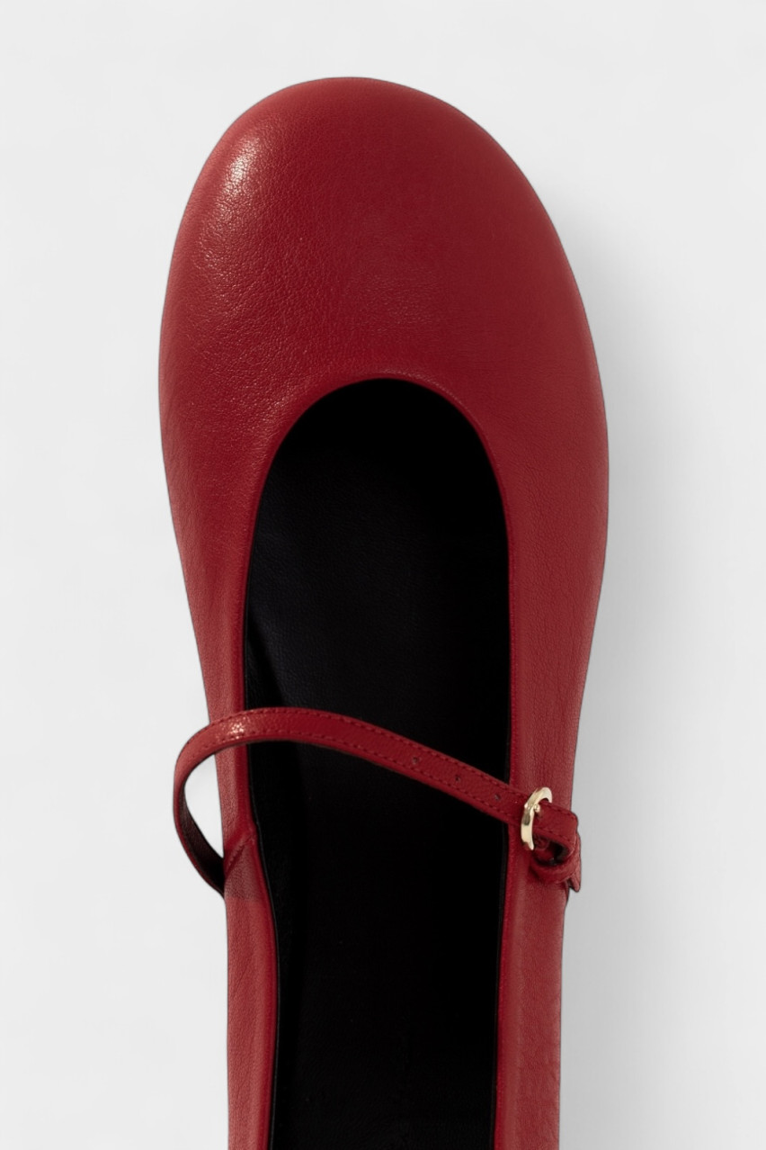 Красные балетки Emily PF3806021 L9923 Kachorovska