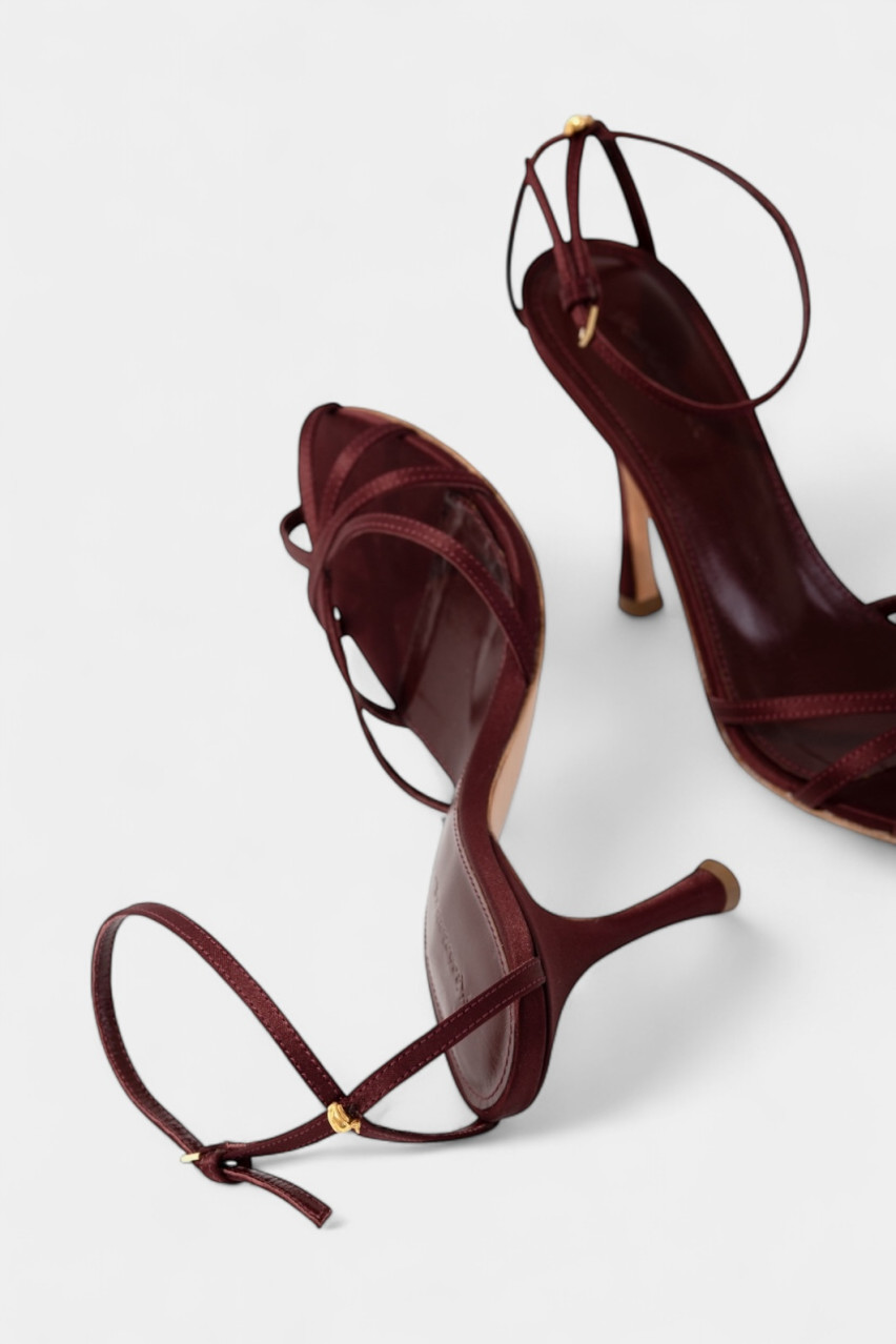 Бордові босоніжки Leona SL6294009 T0131 Kachorovska