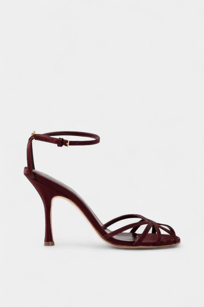 Бордові босоніжки Leona SL6294009 T0131 Kachorovska