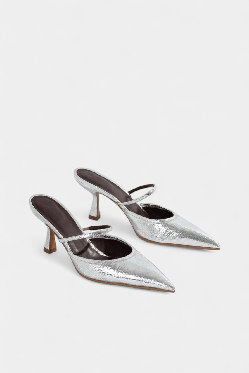 Серебряные мюли Suzy P2891001 L9879 Kachorovska