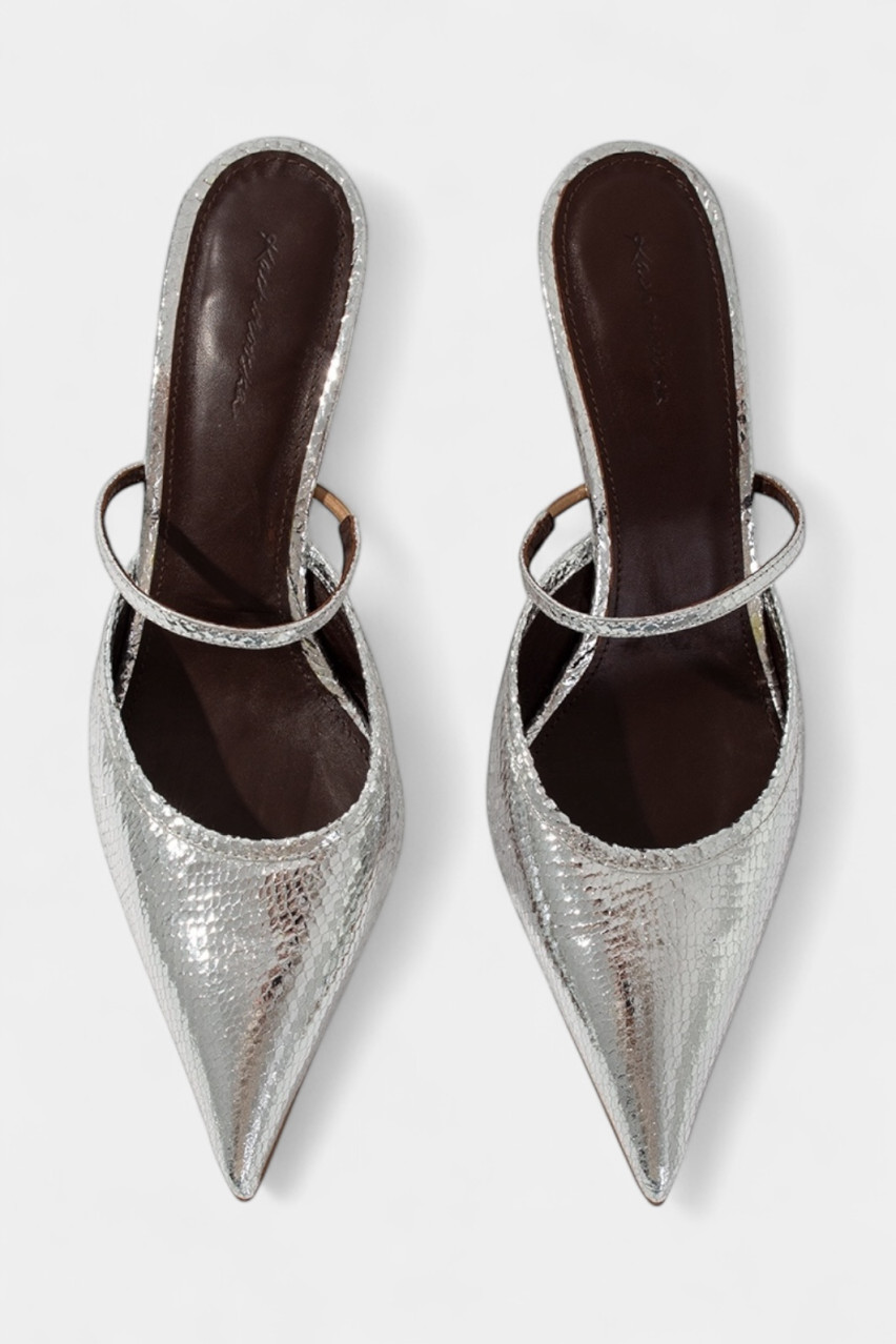 Серебряные мюли Suzy P2891001 L9879 Kachorovska