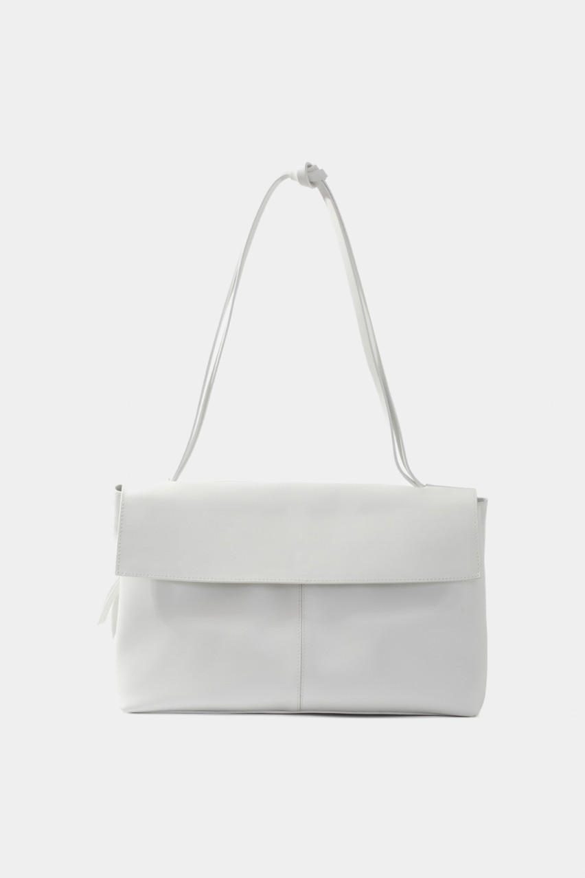 Белая сумка Rebecca Grande L1120 Kachorovska (серебряная фурнитура)