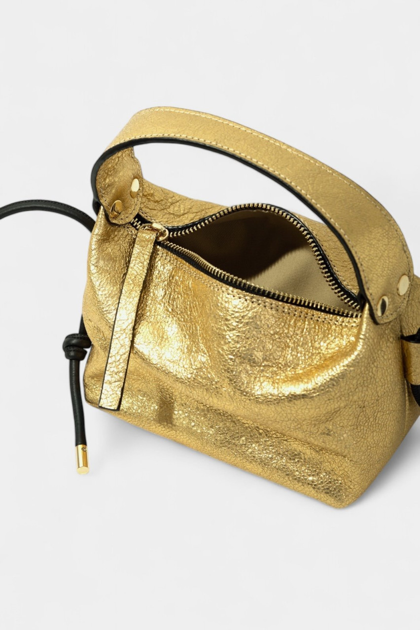 Золота сумка Selma Micro Kachorovska
