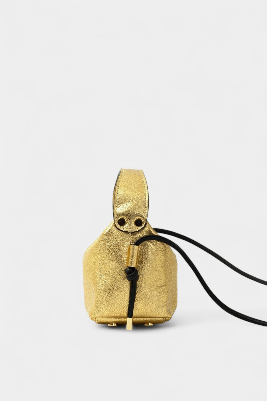 Золота сумка Selma Micro Kachorovska