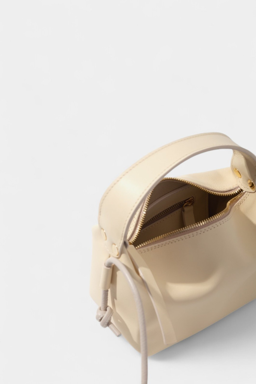 Бежевая сумка Selma Micro Kachorovska