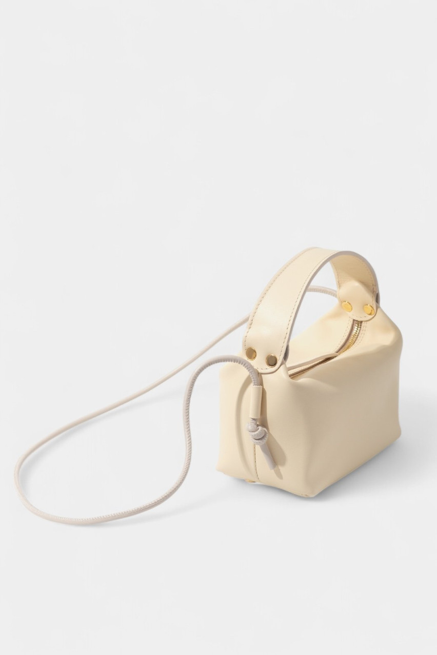 Бежевая сумка Selma Micro Kachorovska
