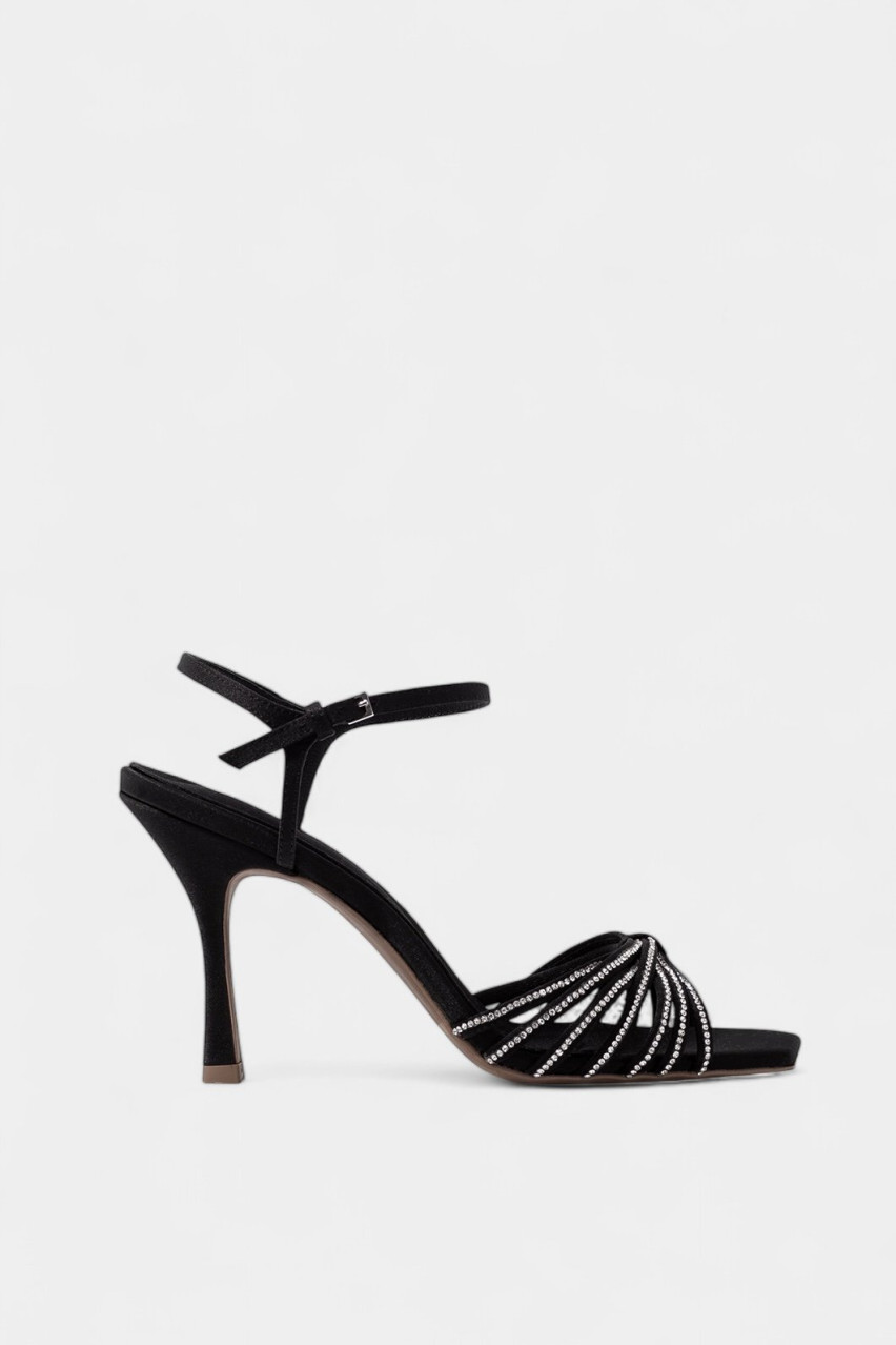 Чёрные босоножки Julie Crystal Kachorovska