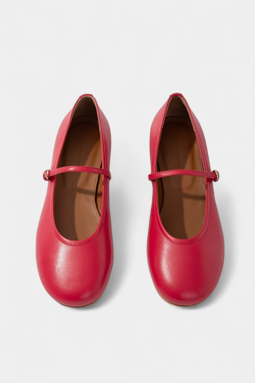 Малиновые балетки Ashley Kachorovska