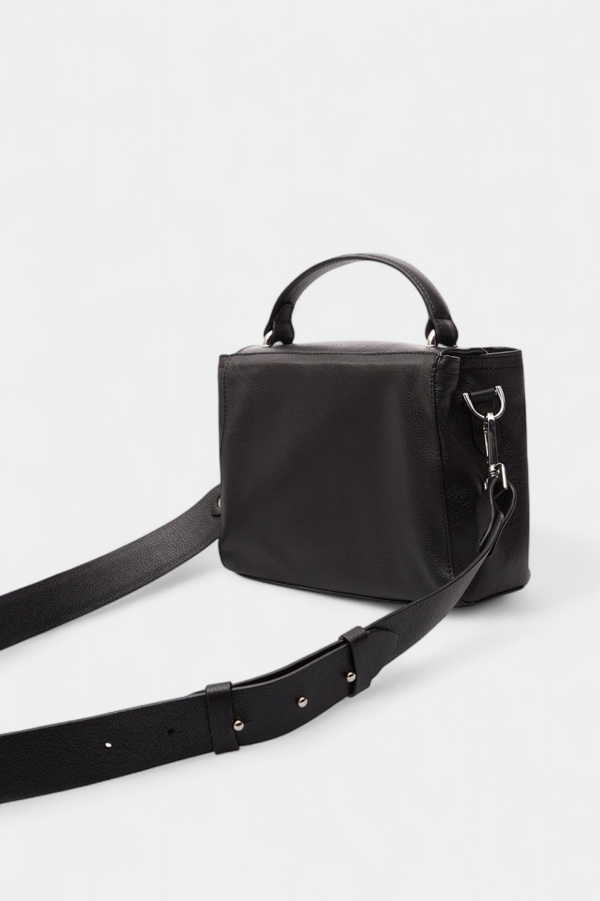 Чёрная сумка Erna Mini Soft Kachorovska