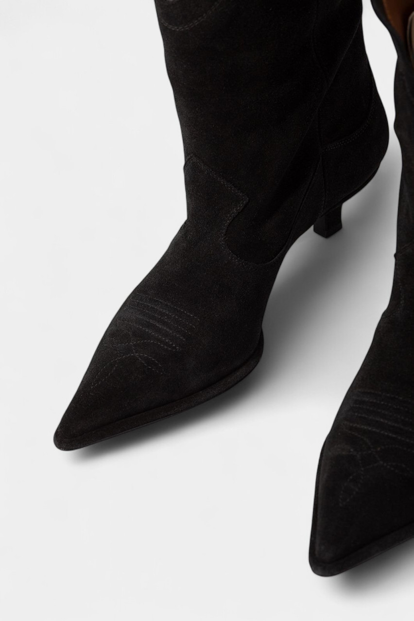 Черные ковбойки Gwen B8324004 Качоровская (замша)