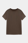 Коричнева базова оверсайз футболка
