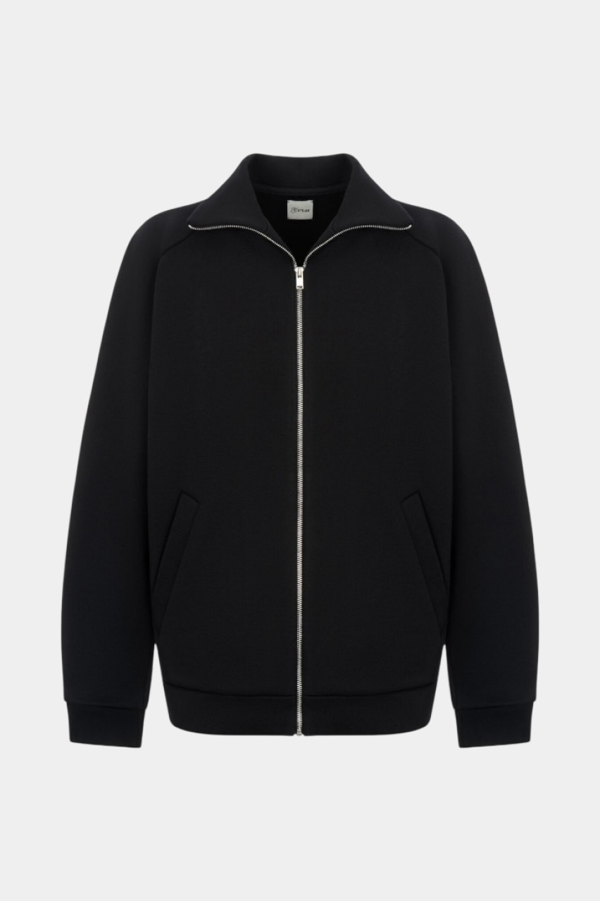 Чорний світшот на блискавці 985 KateLab