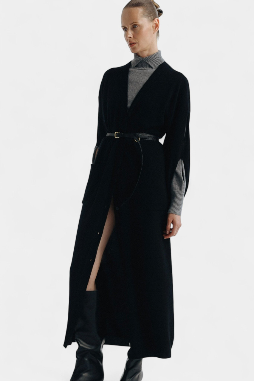 Черный кардиган GAW242503 KATERINA KVIT