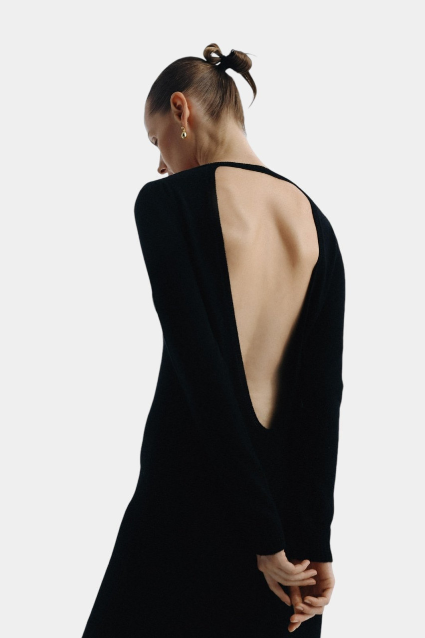 Черное платье PAW242504 KATERINA KVIT