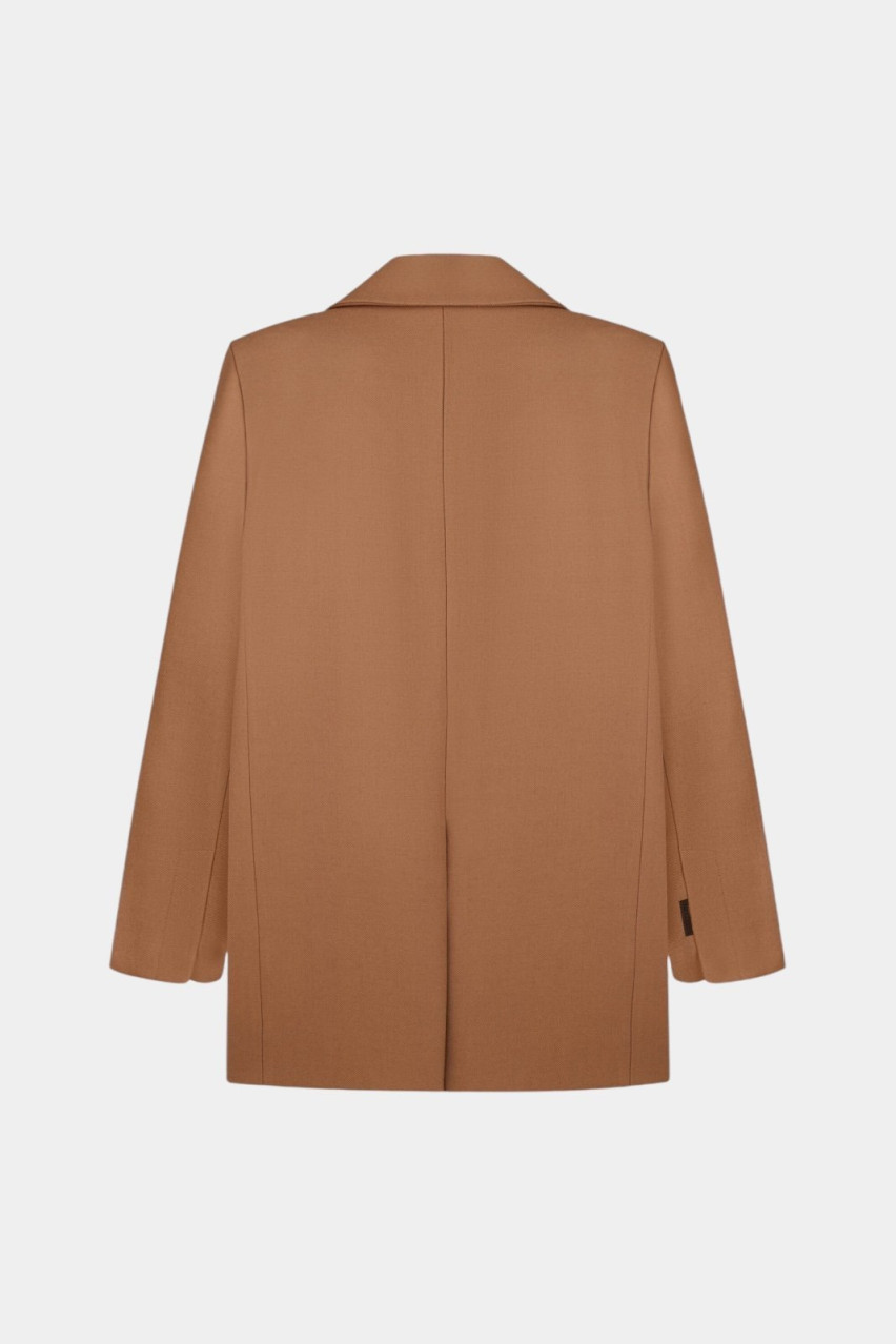 Кемел коротке вовняне пальто CAW242511 KATERINA KVIT