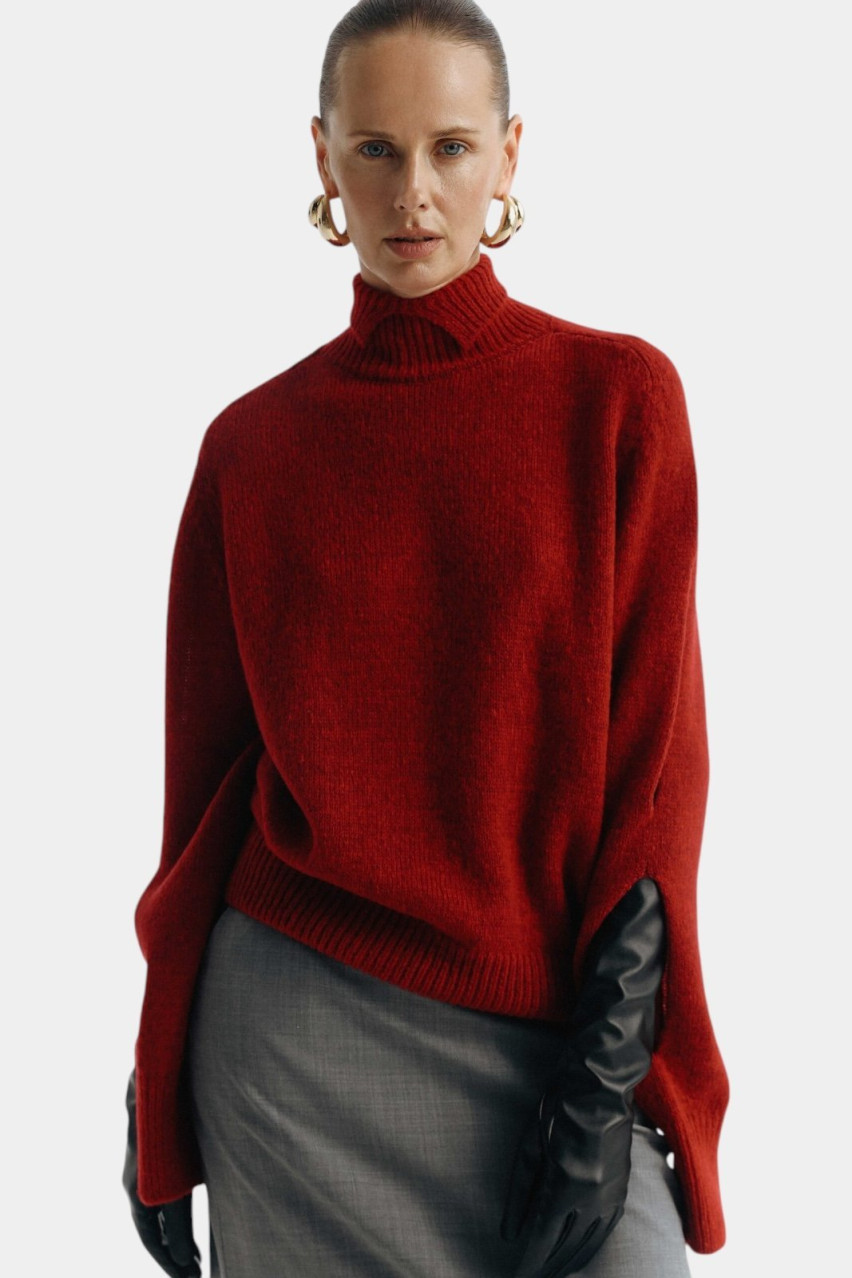 Червоний светр SAW242501 KATERINA KVIT
