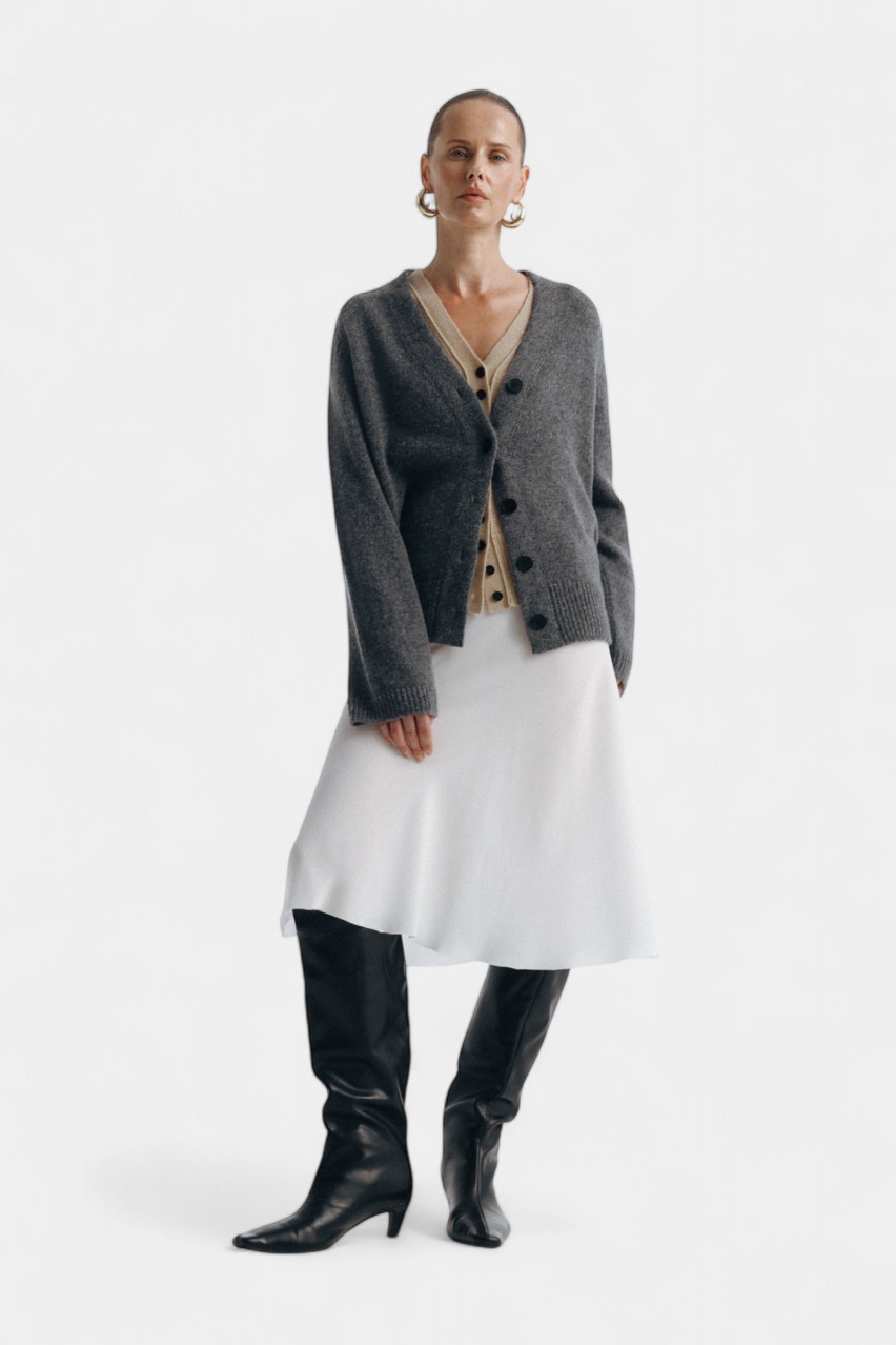 Серый кардиган GAW242504 KATERINA KVIT