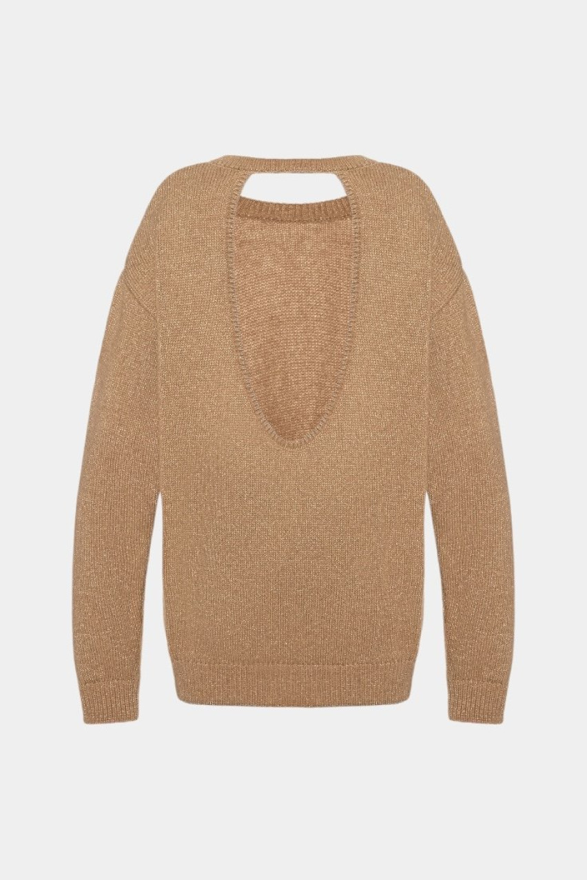 Бежевий светр з відкритою спиною SAW242504 KATERINA KVIT