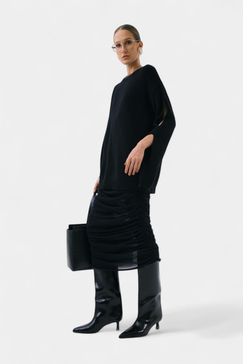 Черный свитер SAW242505 KATERINA KVIT