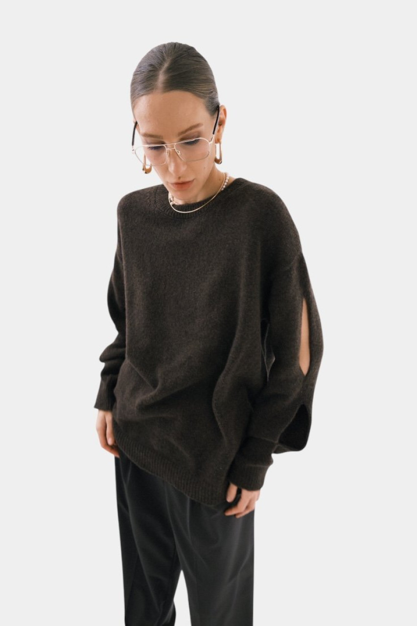 Коричневий светр SAW242505 KATERINA KVIT