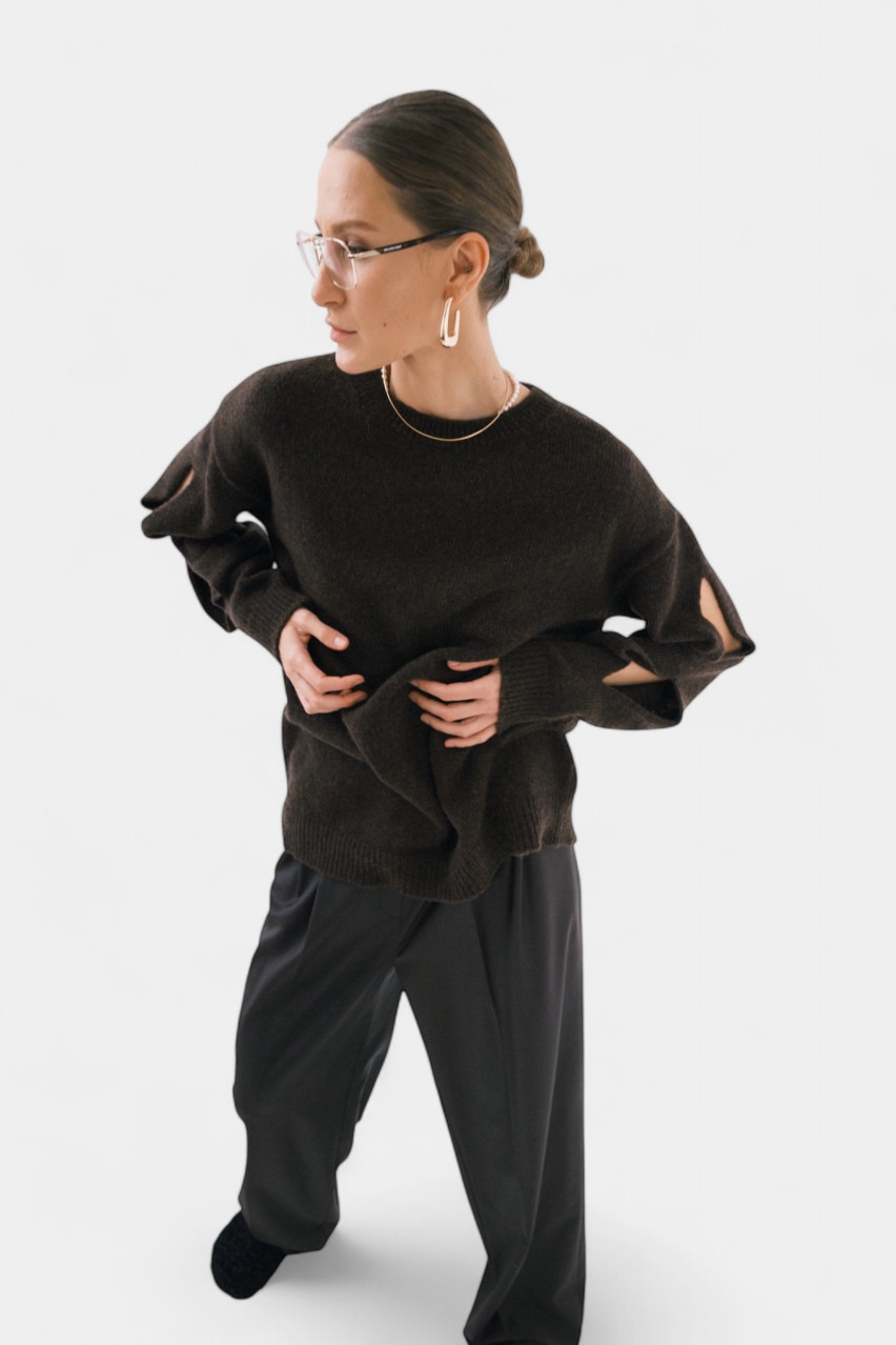 Коричневий светр SAW242505 KATERINA KVIT