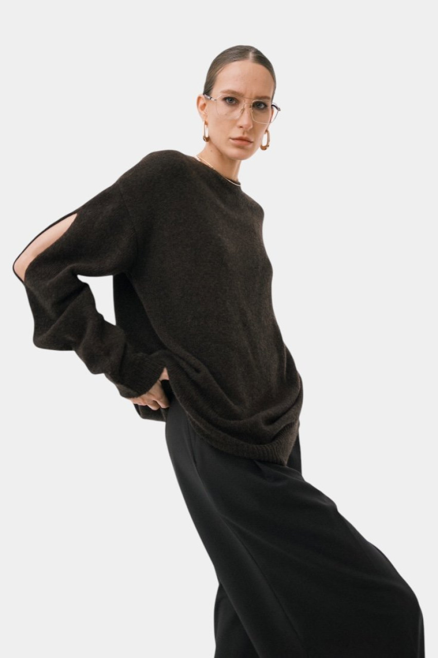 Коричневий светр SAW242505 KATERINA KVIT