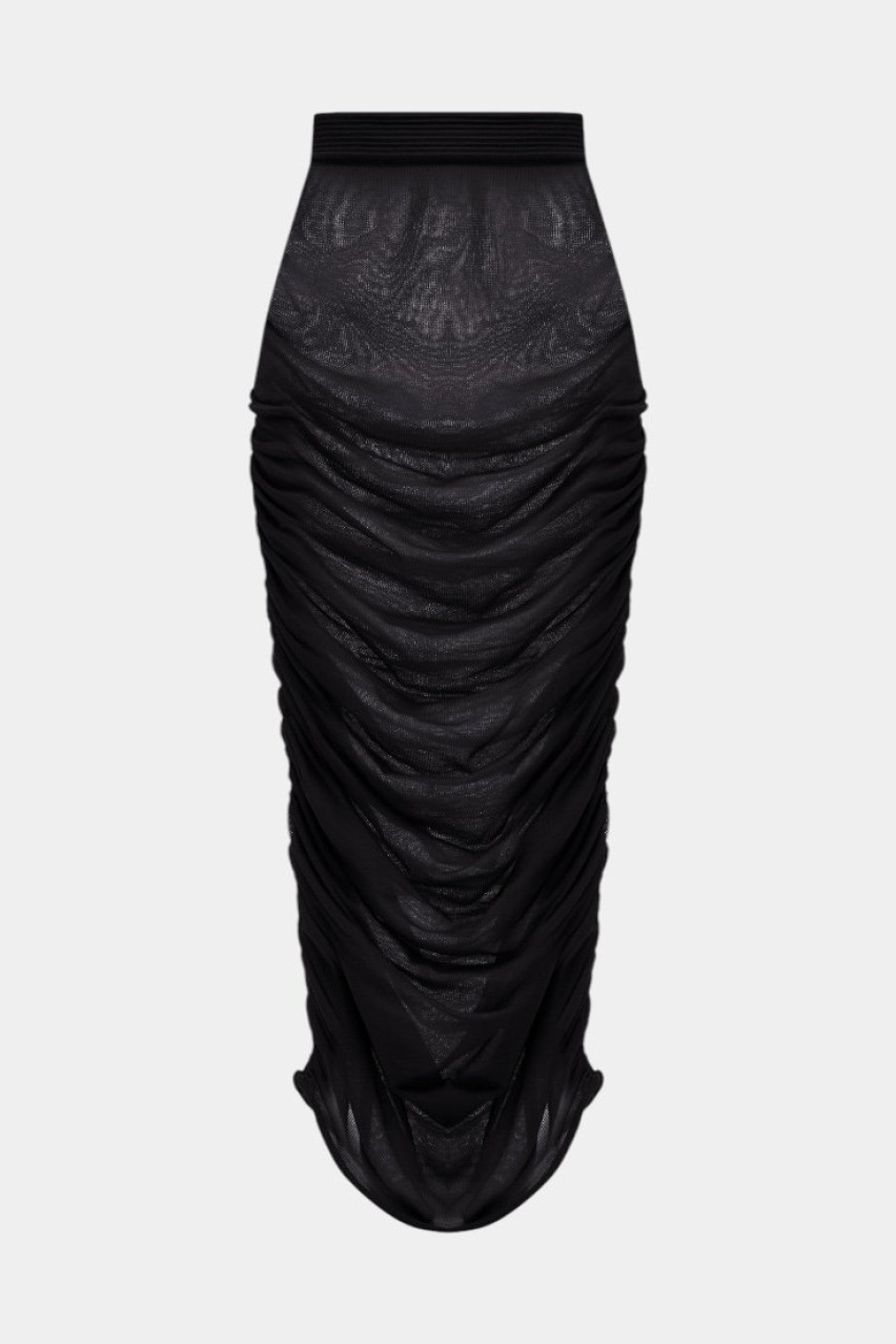 Черная вязаная юбка UAW242509 KATERINA KVIT