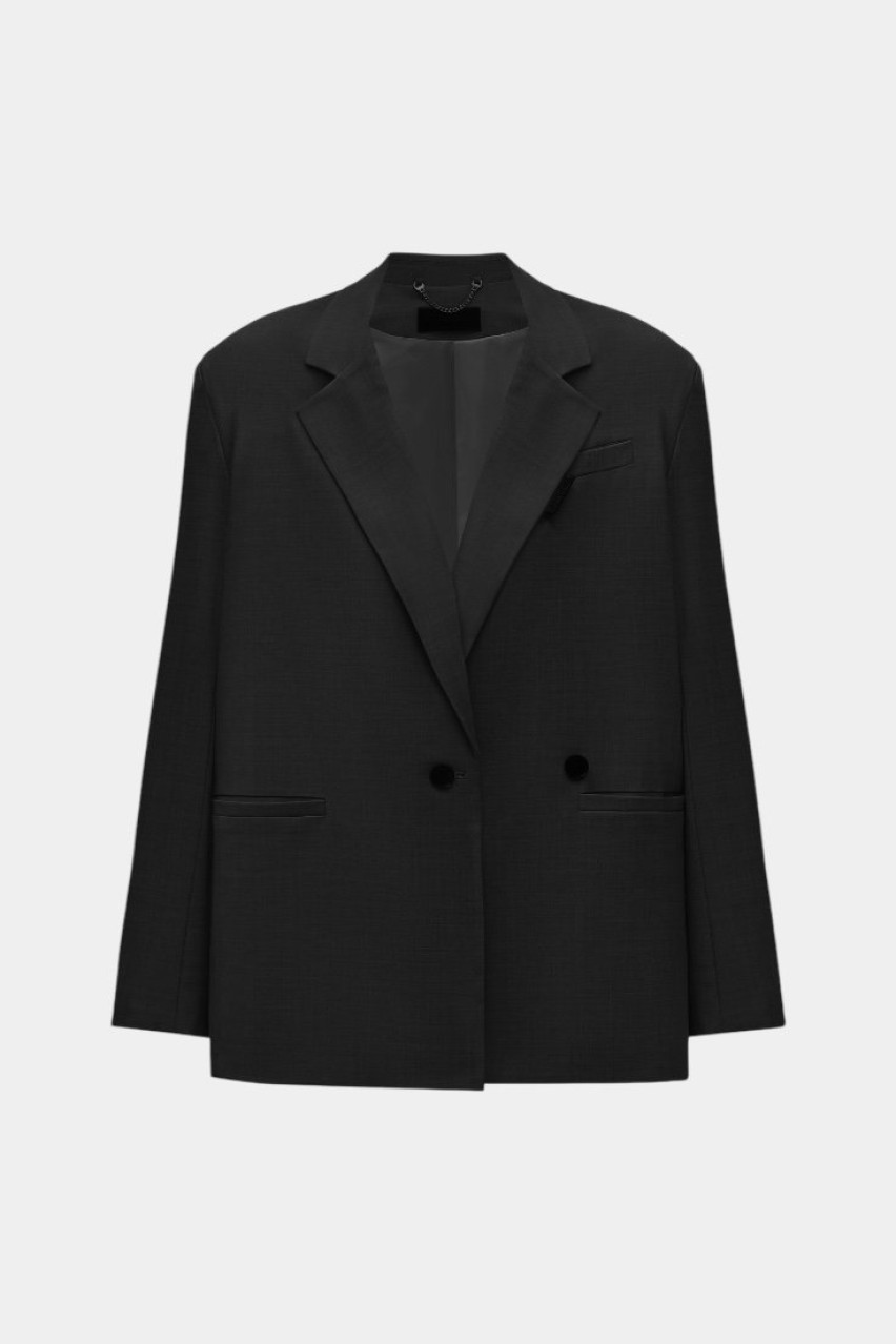 Чорний піджак JSS250001 KATERINA KVIT