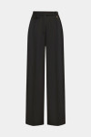 Черные брюки широкого кроя
