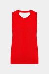 Червона бавовняна майка з відкритою спиною