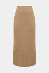 Бежева вʼязана спідниця