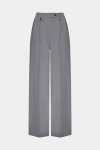 Серые брюки широкого кроя
