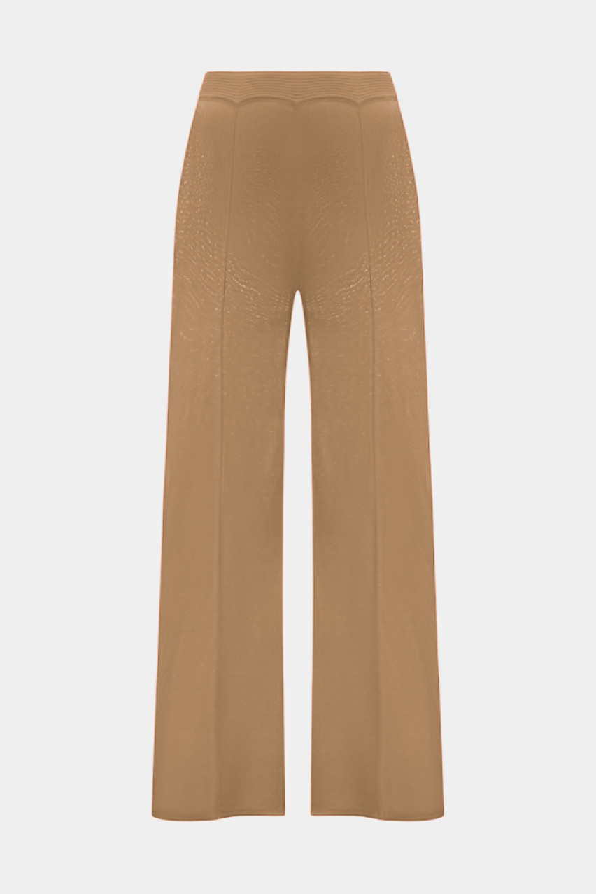 Бежеві трикотажні брюки BSS250012 KATERINA KVIT