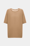 Бежева трикотажна футболка
