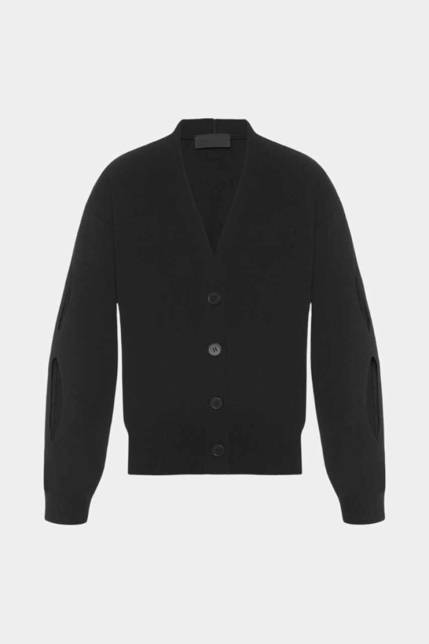 Черный кардиган GSS250002 KATERINA KVIT