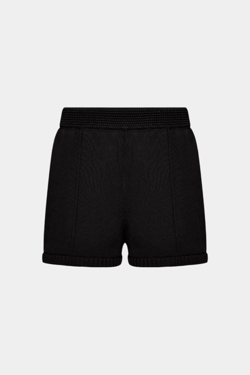 Чорні бавовняні шорти BSS250007 KATERINA KVIT