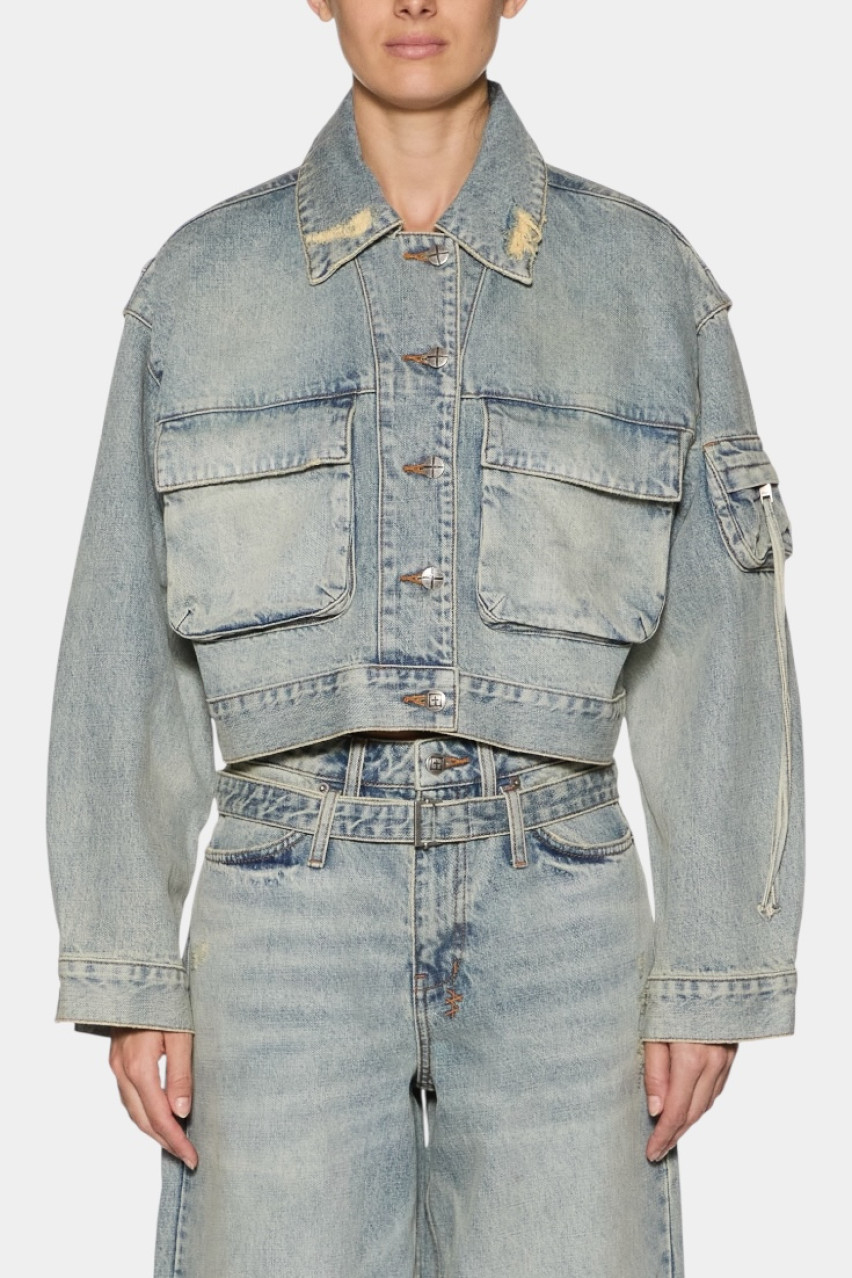 Светло-голубая джинсовая куртка Campbell Echoes WSP25JK009 Ksubi