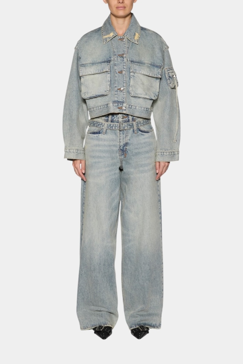 Светло-голубая джинсовая куртка Campbell Echoes WSP25JK009 Ksubi