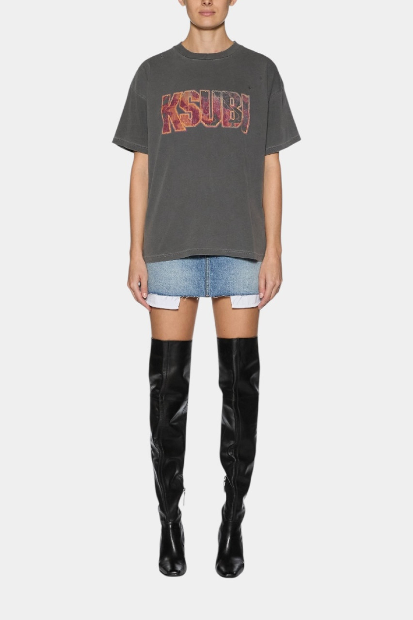 Синяя джинсовая мини-юбка Low Rider Swept WSP25SK002 Ksubi