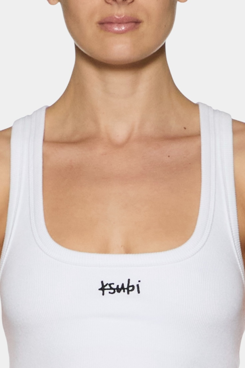 Белый укороченный топ 1999 Origin White WSP25SI001 Ksubi