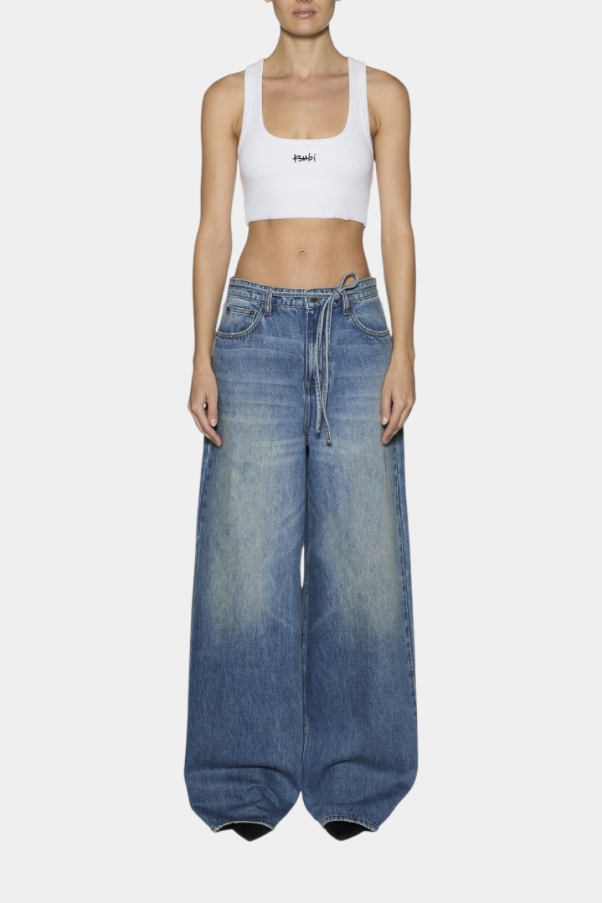 Белый укороченный топ 1999 Origin White WSP25SI001 Ksubi