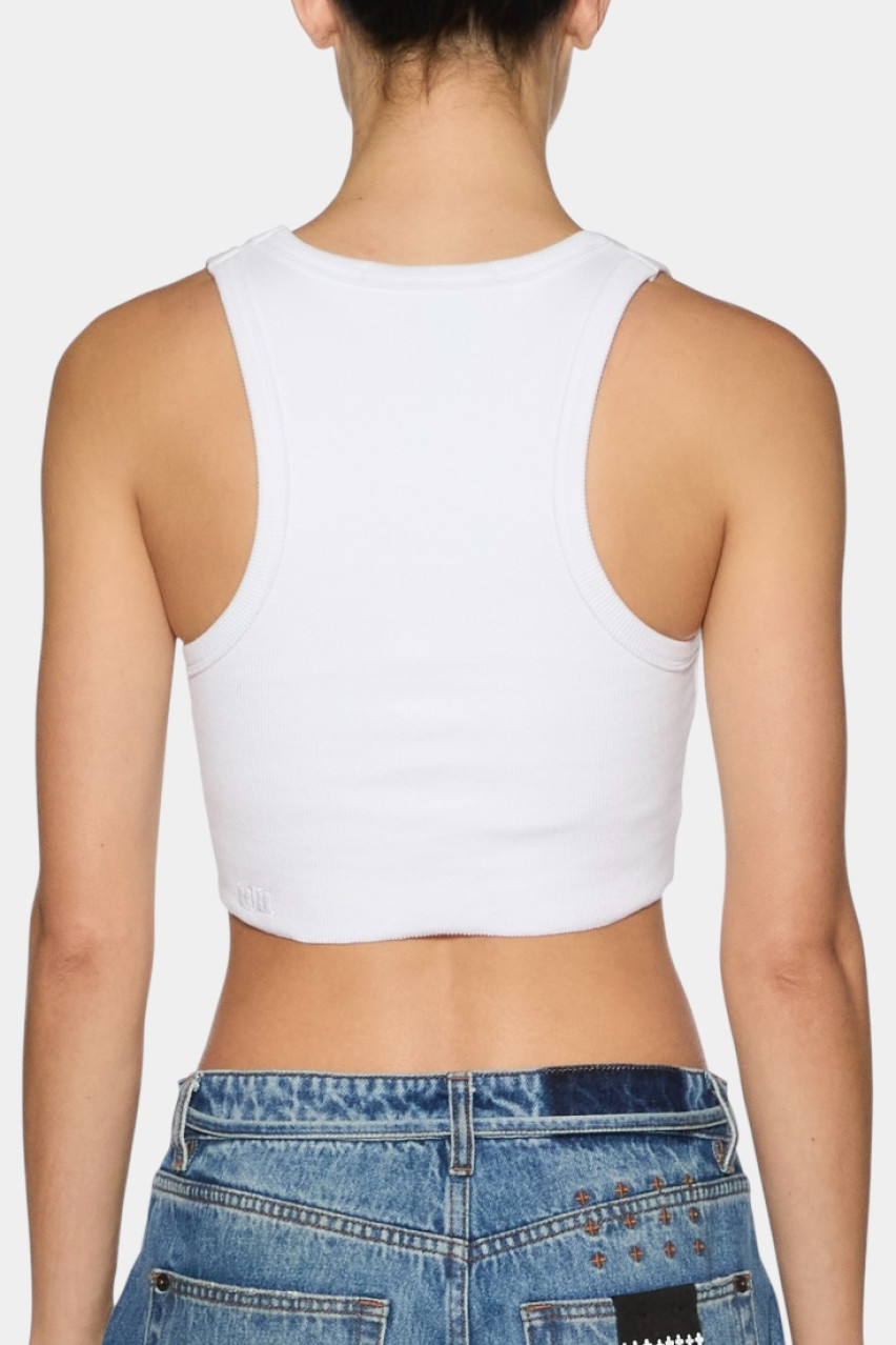 Белый укороченный топ 1999 Origin White WSP25SI001 Ksubi